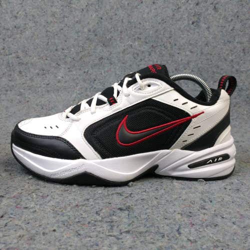 Nike Air Monarch IV Shoes Mens 8.5 White Black Dad Walking Sneakers 415445-101