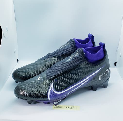 Nike Vapor Edge Pro 360 Football Cleat Black / Purple CV6345-001 Mens sz 13 NEW