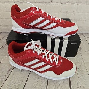 Adidas G59120 Excelsior Pro Metal Low Men Baseball Cleats Red White Silver US 12