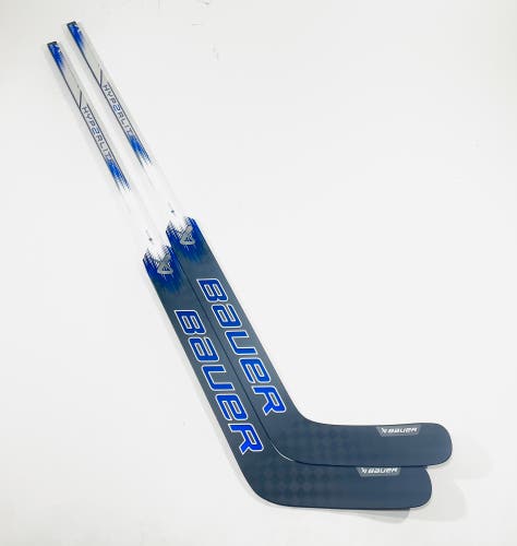 New 2 pack 25" Bauer Vapor Hyperlite 2 Goalie Stick (Pro Stock) - Black/Blue - Regular