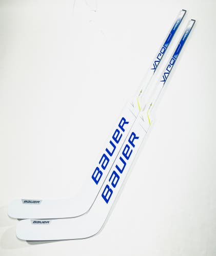 New 2 pack 26" Bauer Vapor Hyperlite Goalie Stick (Pro Stock) - White/Blue - Full Right