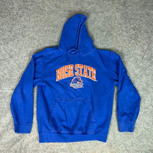 Boise State Broncos Mens Hoodie Medium Blue Orange Sweatshirt Logo NCAA Football