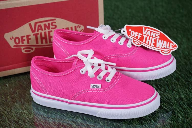 VANS AUTHENTIC NEON PINK GLO SHOES, PINK US TODDLER 10 ~ L@@K!!
