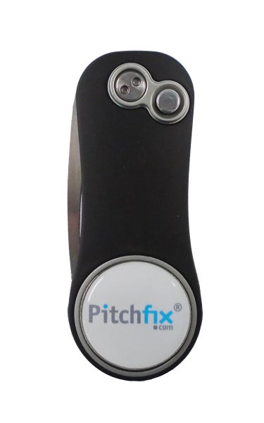 NEW Pitchfix Hybrid 2.0 Black/White Divot Tool/Ballmarker/Pencil Sharpener