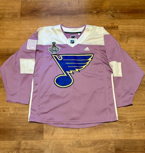 St. Louis Blues Ryan O’Reilly Hockey Fights Cancer Jersey NHL HFC (50 / M)