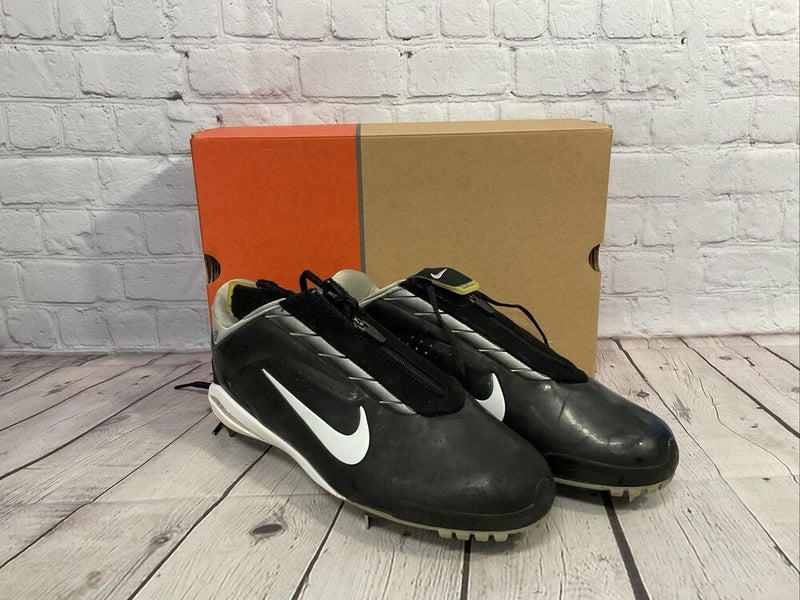 Nike Men's Air Zoom Flash SP Metal Baseball Cleats Black White Silver US Size 12