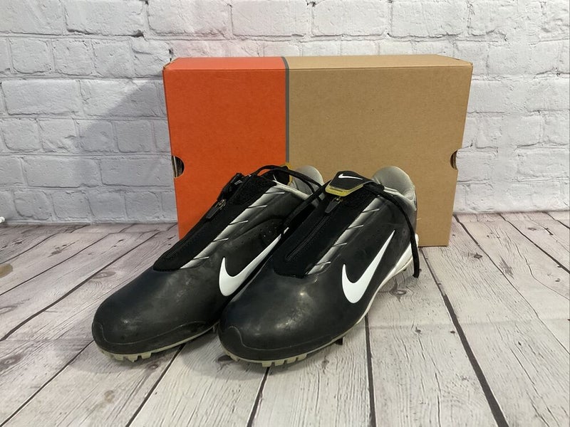 Nike Men's Air Zoom Flash SP Metal Baseball Cleats Black White Silver US Size 12