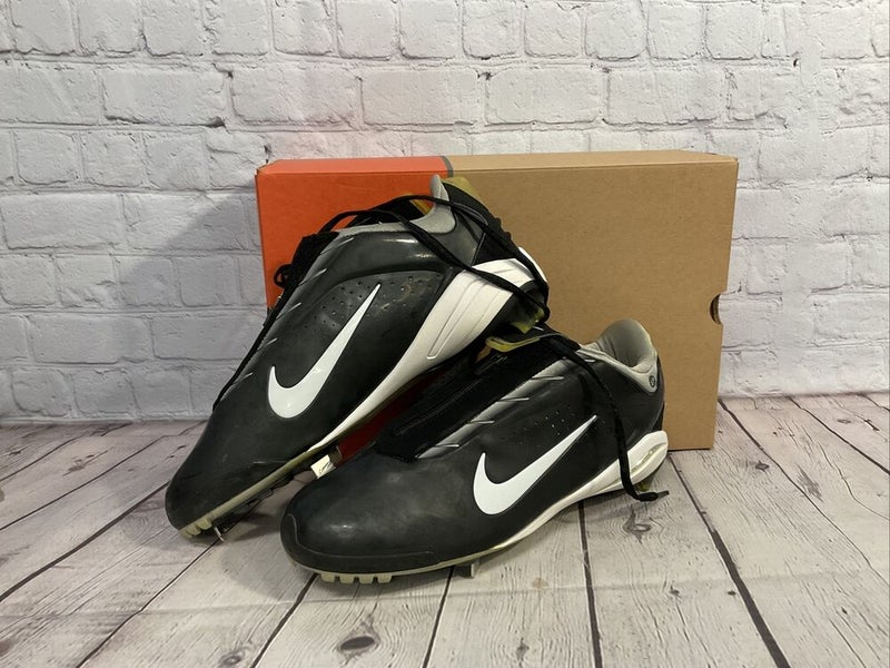 Nike Men's Air Zoom Flash SP Metal Baseball Cleats Black White Silver US Size 12