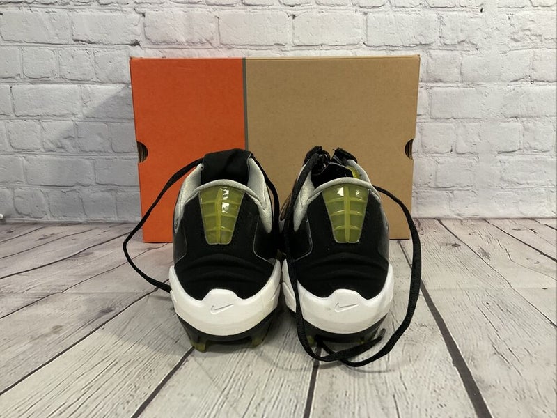 Nike Men's Air Zoom Flash SP Metal Baseball Cleats Black White Silver US Size 12