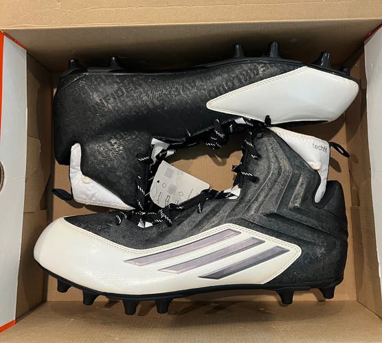 Size 16 WIDE Adidas CrazyQuick 2.0 High Football Cleats Black White S83979 NEW