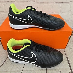 Nike 651655 017 JR Magista ONDA IC Youth Soccer Shoes Black Volt White US 1.5Y