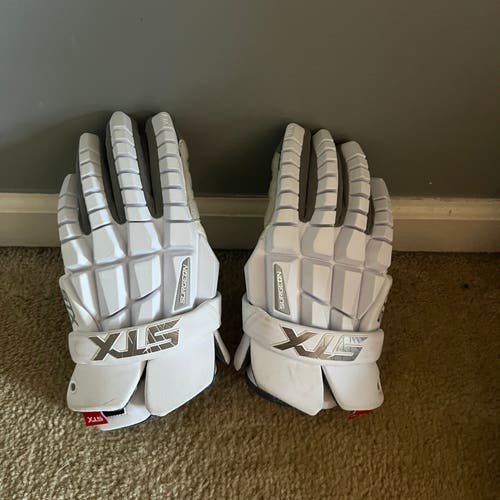 New STX Rzr Lacrosse Gloves Medium
