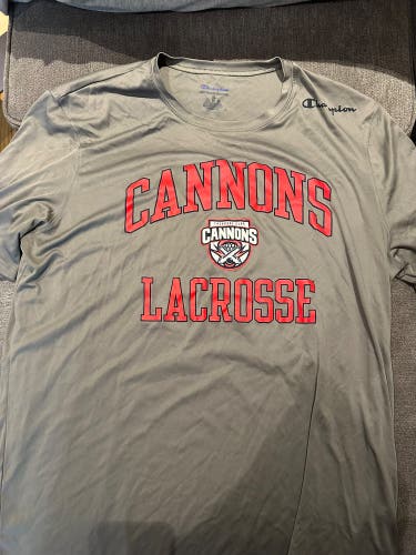 RARE TEAM ISSUED PLL Cannons Gray Men's Champion Shirt