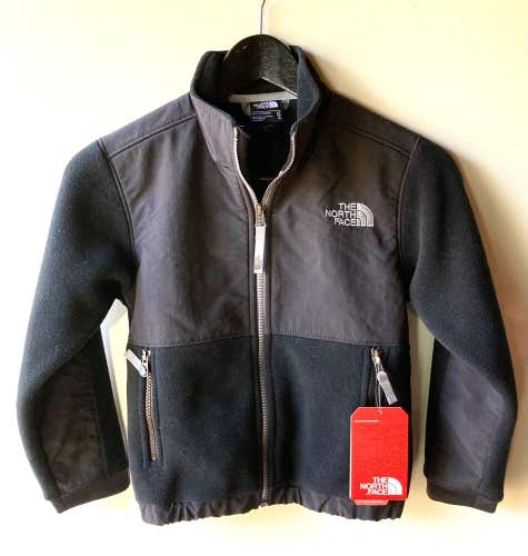NEW The North Face Boy's Black Denali Fleece Jacket Coat ~ Size XS (6) NWT $99