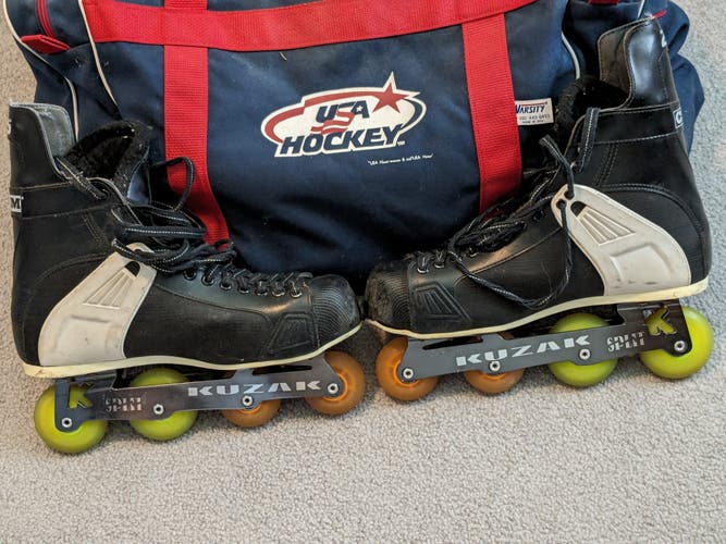 Used Senior CCM Tacks RH 255 Hockey Goalie Skates