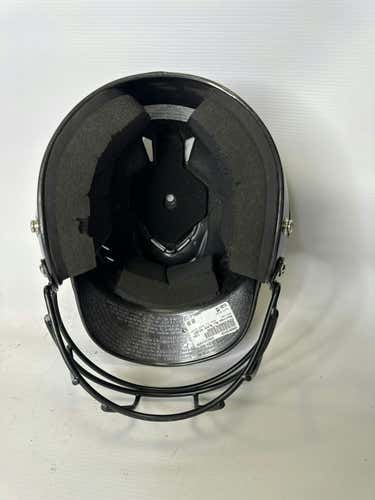 Used Rawlings All Black Helmet Md Baseball And Softball Helmets