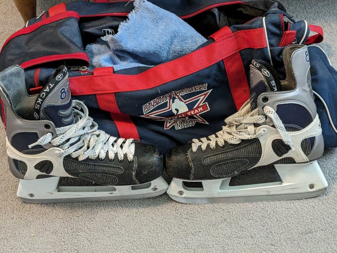Used Senior CCM 852 Super Tacks Hockey Skates Regular Width 11