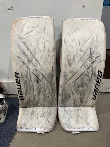 Used 33" Bauer Hyperlite Goalie Leg Pads