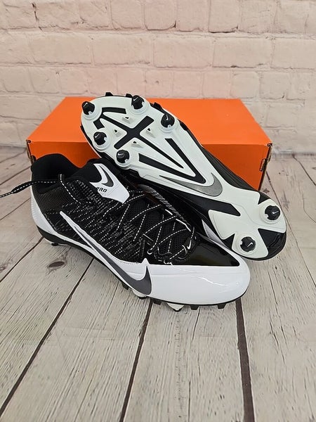 Nike 599008 001 Alpha Pro D Men's Football Cleats Black Dark Grey White US 9.5