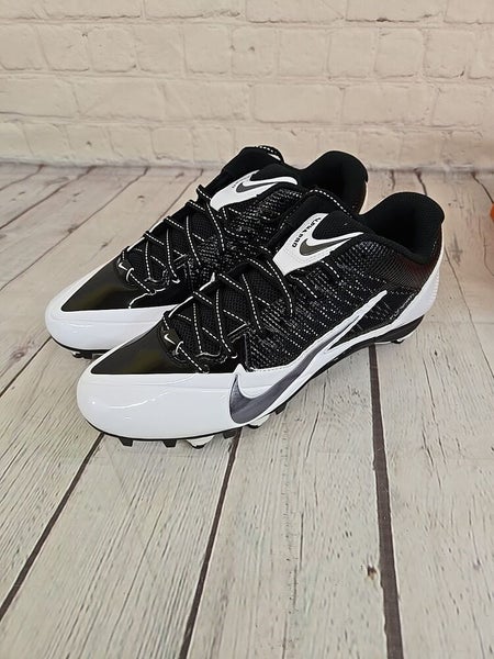 Nike 599008 001 Alpha Pro D Men's Football Cleats Black Dark Grey White US 9.5