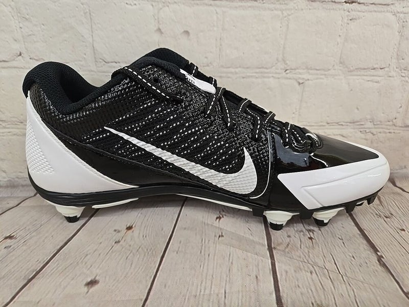 Nike 599008 001 Alpha Pro D Men's Football Cleats Black Dark Grey White US 9.5