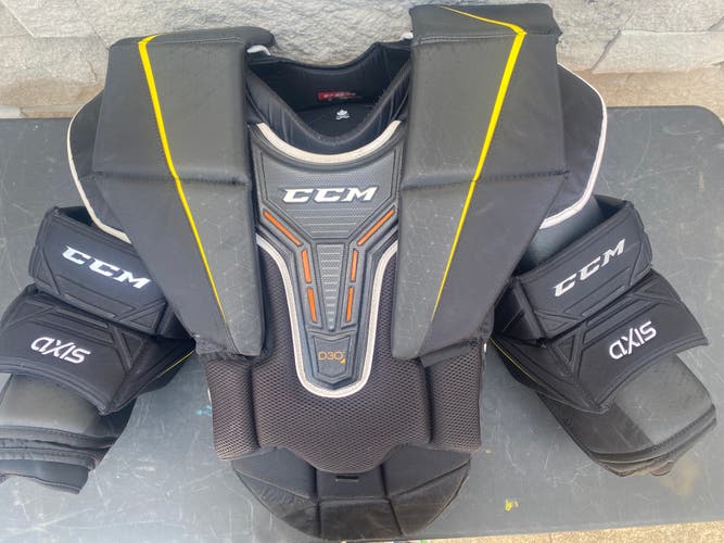 Used Senior Large CCM Axis pro Goalie Chest Protector