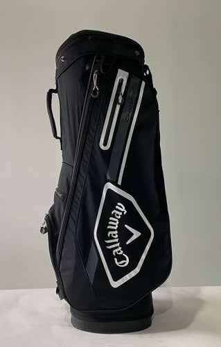Callaway Chev 14 Cart Bag Black White 14-Way Divide Single Strap Golf Bag
