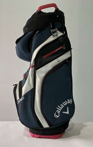 Callaway Org 14 Cart Bag Blue Black Red 14-Way Divide Single Strap Golf Bag
