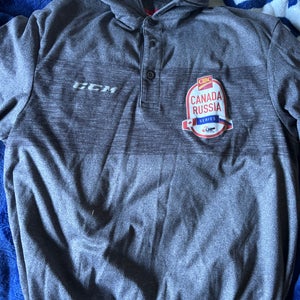 NEW CHL CCM Canada Russia Series Golf Shirt *RARE*