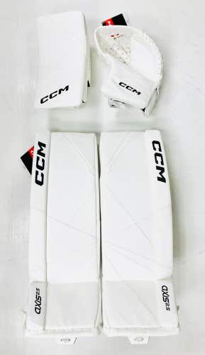 New CCM Axis 2.5 28" Goalie Pads Blocker Catcher set hockey junior glove regular