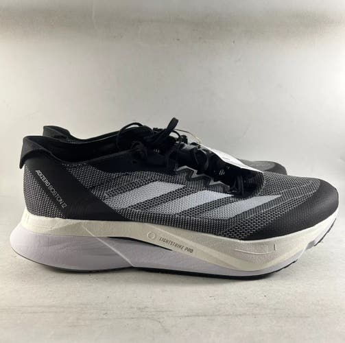 NEW Adidas Adizero Boston 12 Wide Men’s Running Shoes Black Size 10.5 H03613