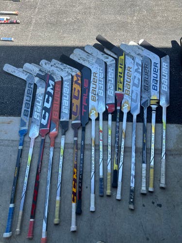 x16 Broken Goalie Hockey Sticks for Projects or Repair - #Q508