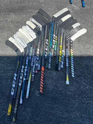 Lot of Broken Hockey Stick Blades for Projects - #Q510