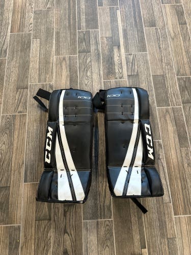 Used  CCM 100 Goalie Leg Pads