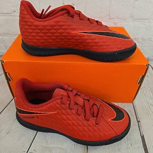 Nike JR HypervenomX Phade III IC Kid's Soccer Shoe University Red Black US 12.5C