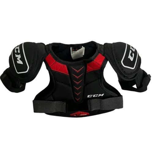 Used Ccm Qlt Edge Youth Small Hockey Shoulder Pads