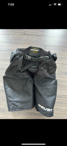 Black Used Medium Bauer Pro Stock Supreme Total one MX3 Pant Shell