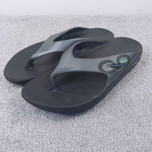 OOFOS Sandals Mens 12 Ooriginal Sport Recovery Slide Thong Grey Black Comfort