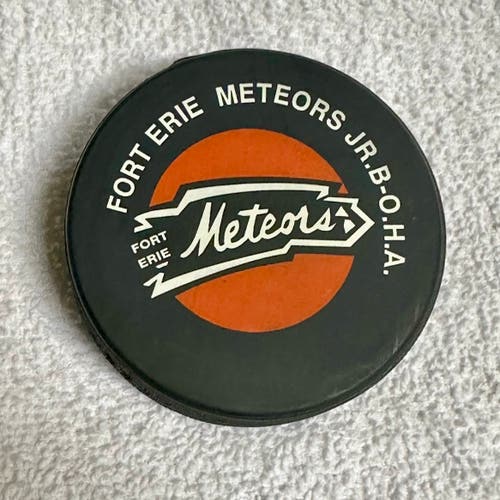 Vintage Fort Erie Meteors Junior Hockey Puck