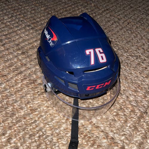 NHL Washington Capitals #76 Home Worn CCM HTV08 Helmet Size Small
