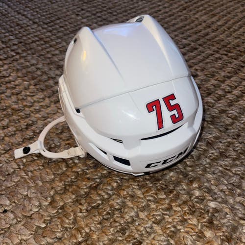 NHL Washington Capitals #75 Training Camp Worn CCM HTV08 Helmet Size M