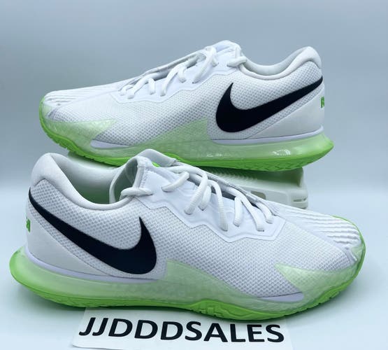 NikeCourt Zoom Vapor Cage 4 Rafa Tennis Shoes Action Green DD1579-105 Men’s Sz 8.5  New