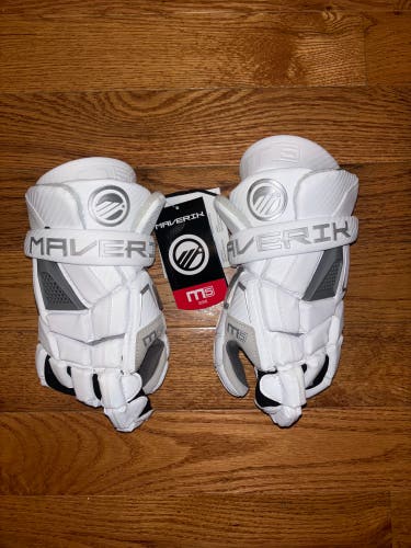Maverik M5 Gloves (White) - Large