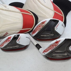 TaylorMade AeroBurner 3 and 5 Fairway Woods, 3-19* Hybrid Set RH Regular #174276