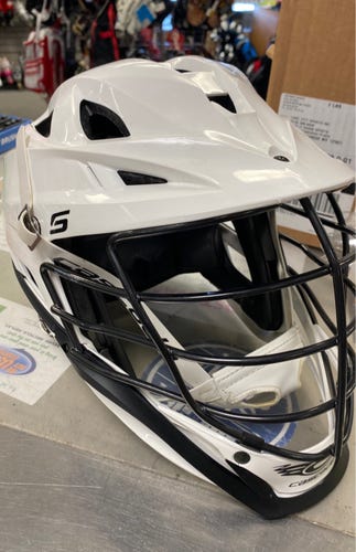 Used Cascade S Adult White Helmet player lacrosse lax
