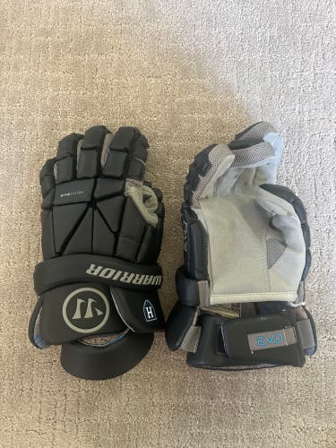Used  Warrior Large Evo Lacrosse Gloves