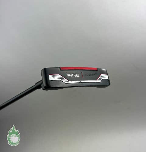 Used Left Handed 2021 Ping Black Dot Anser 34" Putter Graphite Golf Club