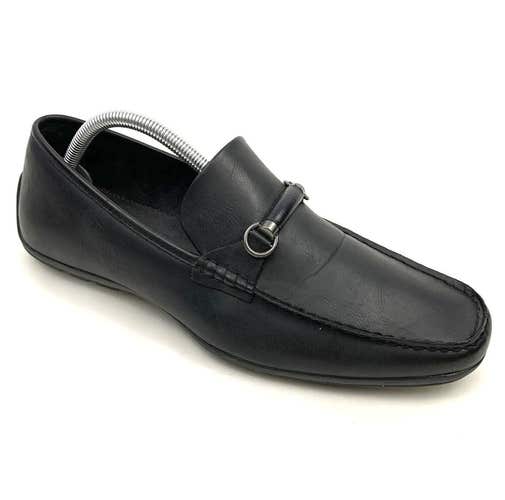 Steve Madden Mens Nurve Horse Bit Black Loafers Dress Shoes Size 9.5 M