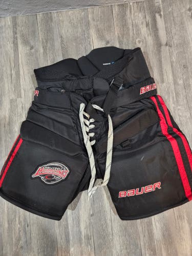 Used Bauer Thermo Max+ Hockey Goalie Pants Int L Hurricanes Edition