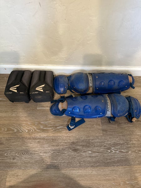 Easton shin guards with Knee Savers